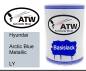 Preview: Hyundai, Arctic Blue Metallic, LY: 500ml Lackdose, von ATW Autoteile West.